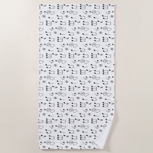 Serviette De Plage Juste Noté (Devant)