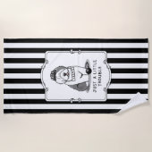 Serviette De Plage Juste un petit problème Vieux anglais Sheepdog Gre (Devant)