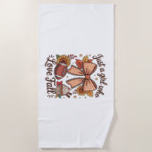 Serviette De Plage Juste une fille qui aime tomber Cosy (Devant)