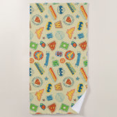 Serviette De Plage Justice League Super Hero Badge Pattern (Devant)