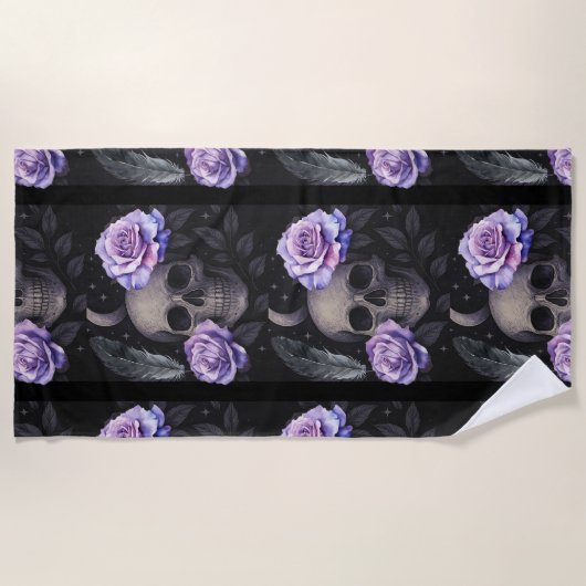 SERVIETTE DE PLAGE JUTEAU POURPULAIRE (Devant)