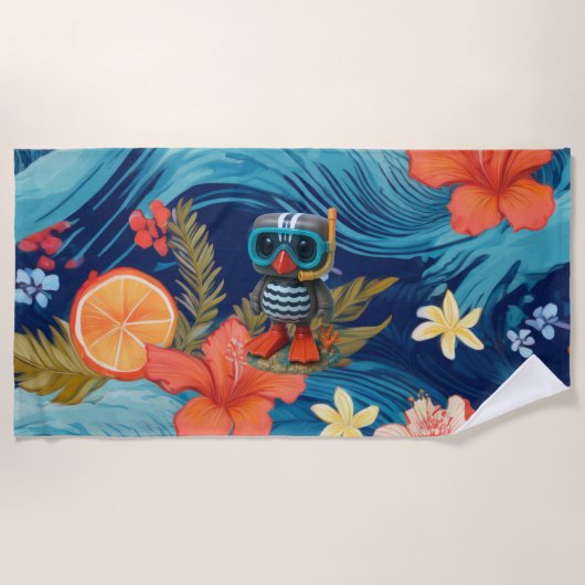 Serviette De Plage Kagu Scuba (Devant)