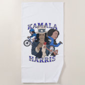 Serviette De Plage Kamala Harris Bootleg Rap (Devant)
