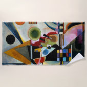 Serviette De Plage Kandinsky - Balayage, célèbre peinture, (Devant)