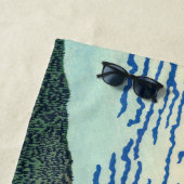 Serviette De Plage Katsushika Hokusai - Vent Fin, Matin Clair (En situation)