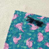 Serviette De Plage Kawaii Axolotl dans Ocean Beach Towel (En situation)