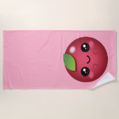 Serviette De Plage Kawaii Cranberry (Devant)