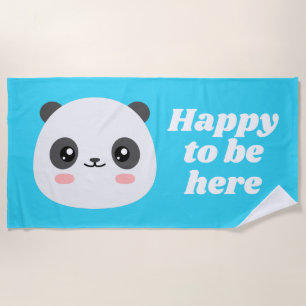 Serviette De Plage Kawaii Panda