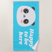 Serviette De Plage Kawaii Panda (Devant)