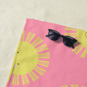 Serviette de plage Kawaii Sun (En situation)