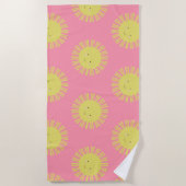 Serviette de plage Kawaii Sun (Devant)