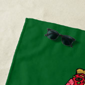 Serviette De Plage Keep Calm and Eat Pizza 2 (En situation)