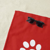 Serviette De Plage Keep calm and love dogs (En situation)