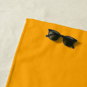 Serviette De Plage Keep Calm and Your Text on Accent Yellow (En situation)