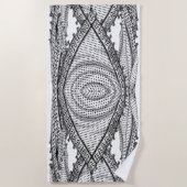 Serviette De Plage Keffiyeh Écharpe palestinienne tissu traditionnel (Devant)