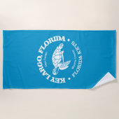 Serviette De Plage Key Largo (tortue de mer) (Devant)