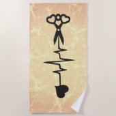 Serviette De Plage Key to the Heart (Devant)