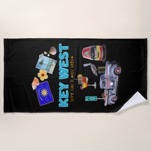 Serviette De Plage Key West (Devant)