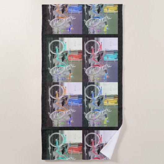 Serviette De Plage Key West Bicycle (Devant)