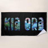 SERVIETTE DE PLAGE KIA ORA KIWI SOUHAITE (Devant)