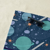 Serviette De Plage Kids Rocket Ship Jupiter Saturn Planet Stars (En situation)