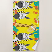 Serviette De Plage Kids Safari Nursery Beach (Devant)