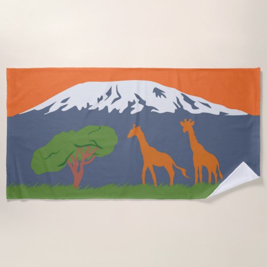 Serviette De Plage Kilimanjaro (Devant)