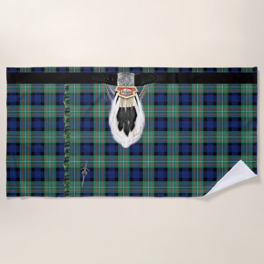 Serviette De Plage Kilt Beach Towel (Devant)