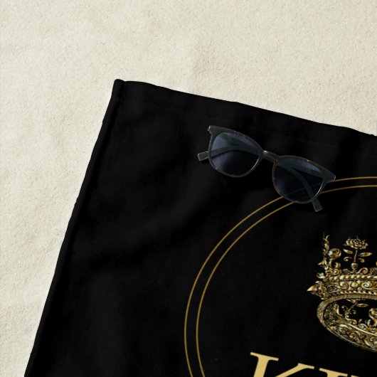 Serviette De Plage King and Crown Royal Emblem (En situation)