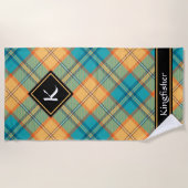 Serviette De Plage Kingfisher Tartan Beach Towel (Devant)