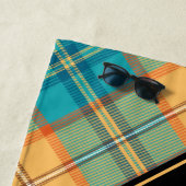 Serviette De Plage Kingfisher Tartan Beach Towel (En situation)