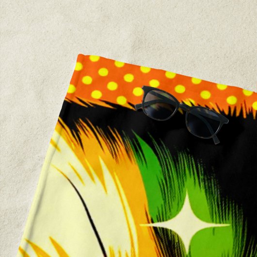 Serviette De Plage Kitten (En situation)