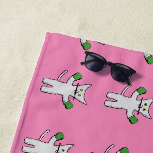 Serviette De Plage Kitten en boîte avec Mittens Thunder_Cove (En situation)