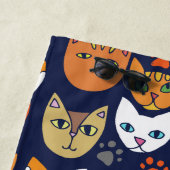Serviette De Plage Kitty Chats Motif Chat Personne (En situation)