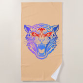 Serviette De Plage Kitty souriant (Devant)