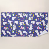 Serviette de plage Kitty Unicorns (Devant)