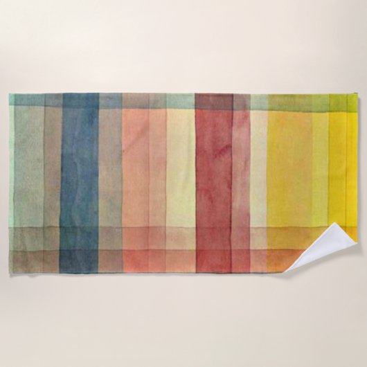 Serviette De Plage Klee - Architecture de la plaine (Devant)