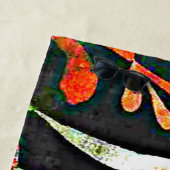 Serviette De Plage Klee - Paysage aux oiseaux jaunes (En situation)