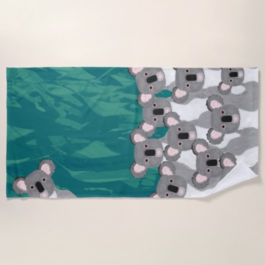 Serviette de plage Koalas (Devant)