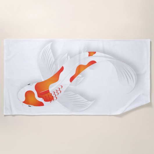 Serviette De Plage Koi (Devant)