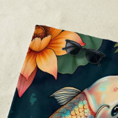 Serviette De Plage Koi Pair (En situation)