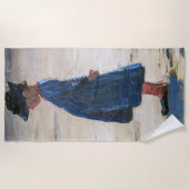 Serviette De Plage Kroyer - Petite fille debout sur Skagen Beach (Devant)