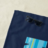 Serviette De Plage Krypto Le Super Chien (En situation)