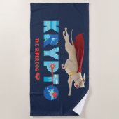 Serviette De Plage Krypto Le Super Chien (Devant)