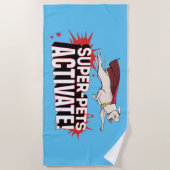 Serviette De Plage Krypto : Super-Animaux Activez ! (Devant)