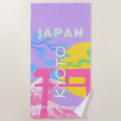 Serviette De Plage Kyoto Japon Travel Art (Devant)