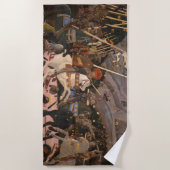 Serviette De Plage La bataille de San Romano (Peinture médiévale de g (Devant)