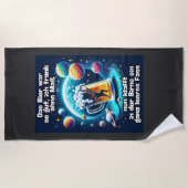 Serviette De Plage La Bière dans la tête (Devant)
