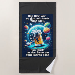 Serviette De Plage La Bière dans la tête