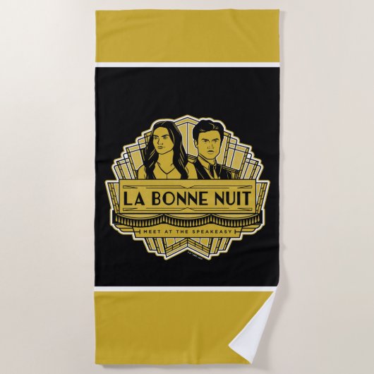 Serviette De Plage La Bonne Nuit - Rendez-Vous À La Speakeasy (Devant)